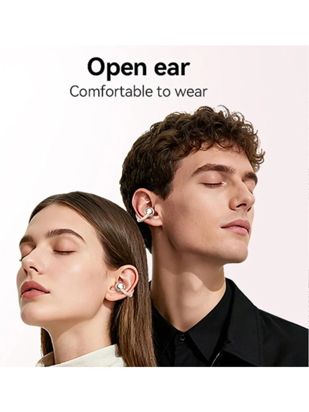 Stylish Pink Clip-on Bluetooth Earbuds with Chic Handbag Charging Case